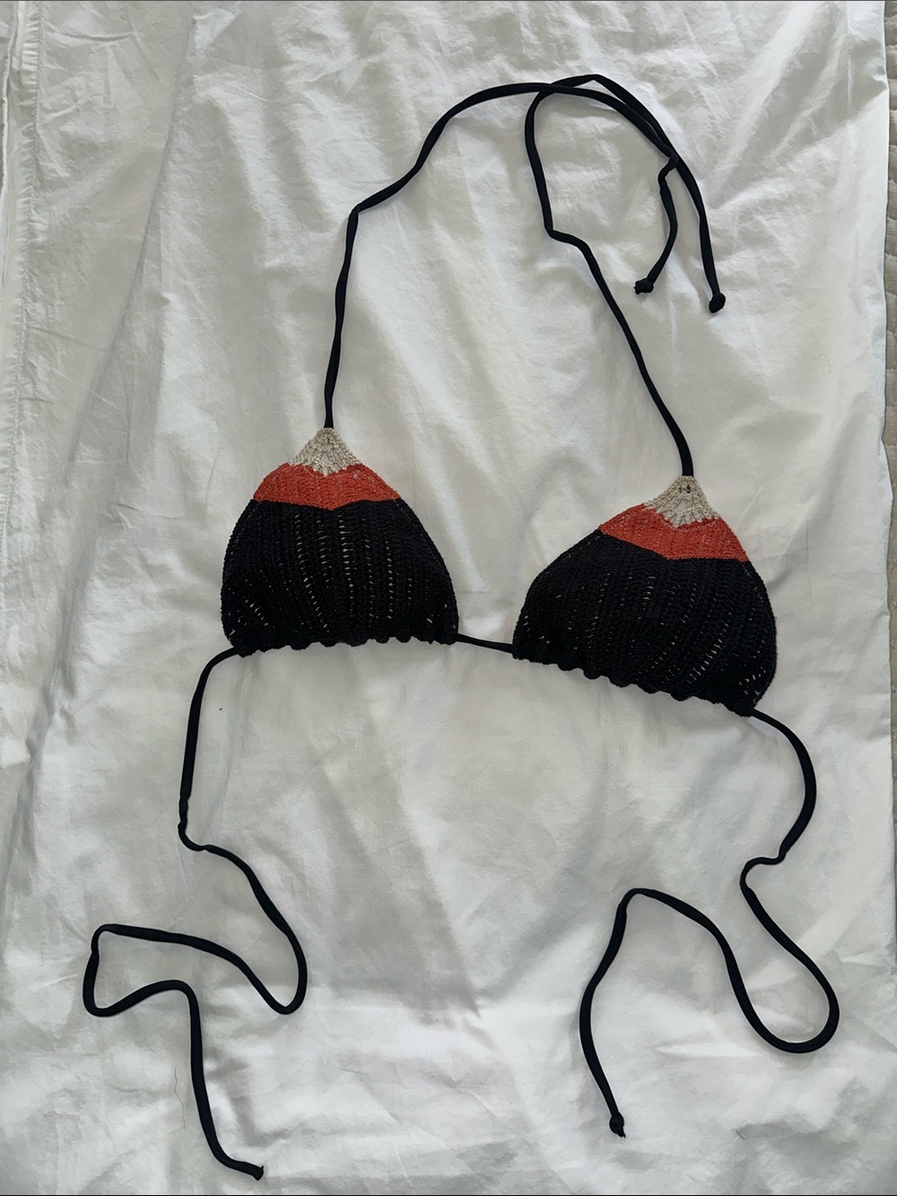 Victoria's Secret Crochet Triangle Bikini Top